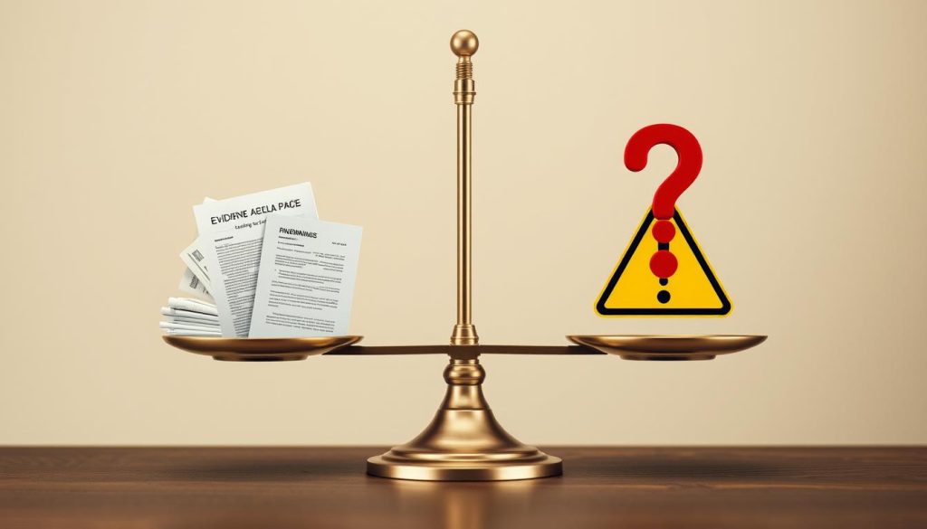 Balance scale weighing the known physical side effects of DMT vapes against research limitations