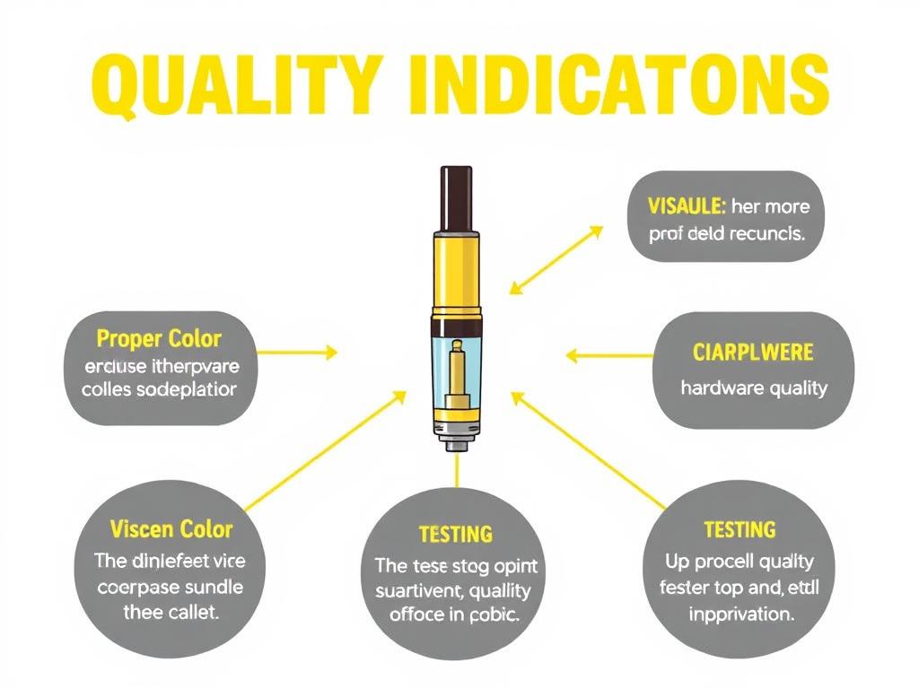 Illustration showing quality indicators for DMT carts